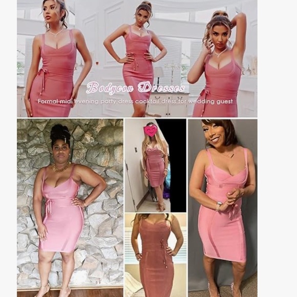 Amazon Meilun Pink Bondage Rayon Dress, worn once - Picture 6 of 7